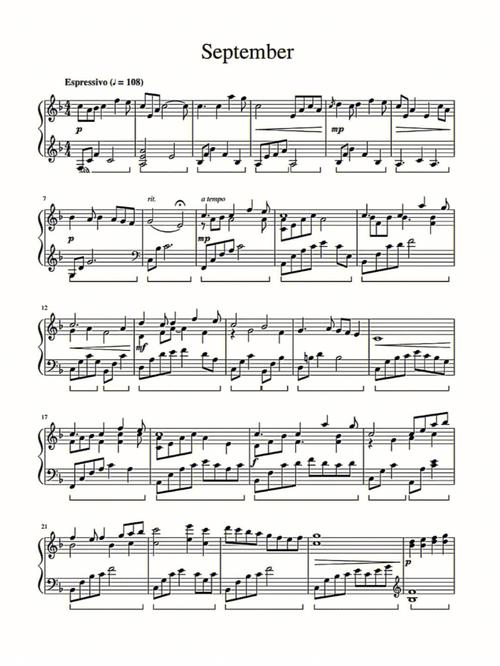 sepetemper音乐乐谱