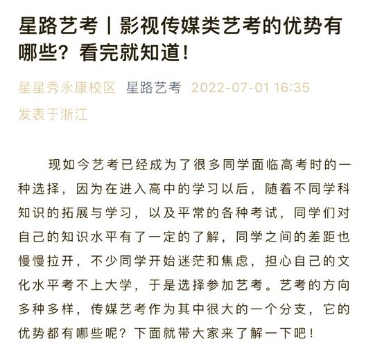 高三学传媒艺考高通过率