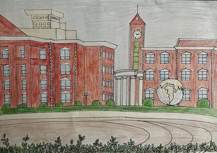 美术未来的学校图片大全