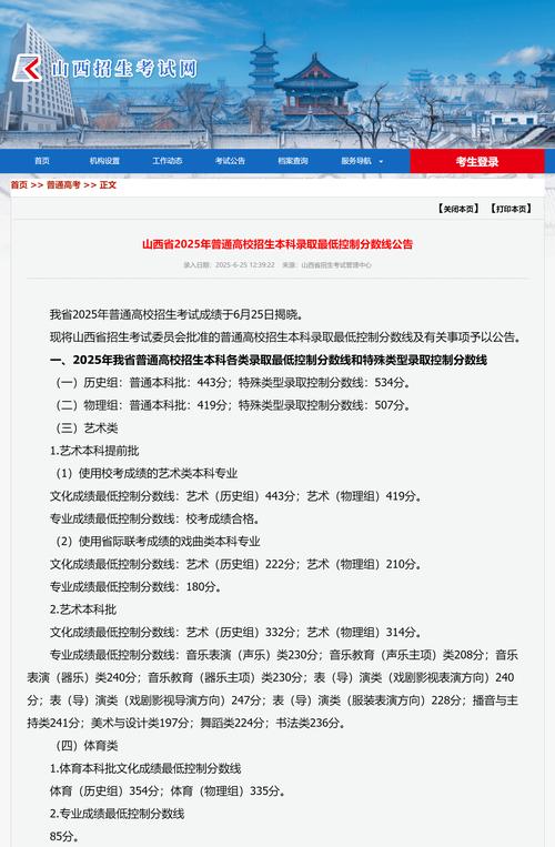 山西2025舞蹈本科线