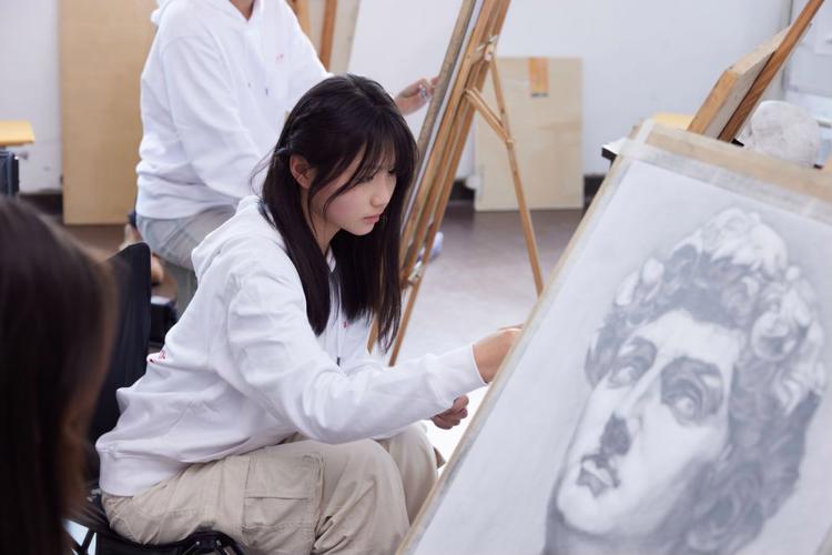 烟台理工美术部学生代表