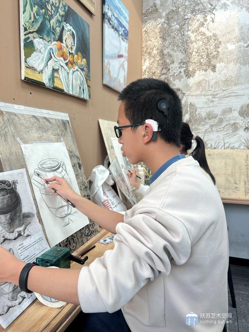 烟台理工美术部学生代表