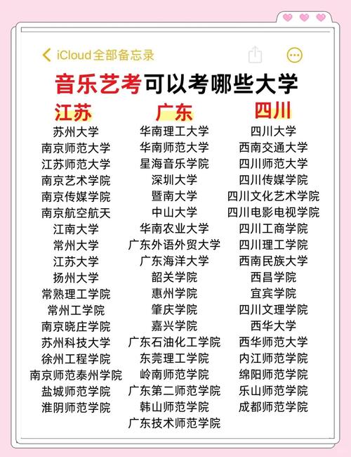 成考音乐学院有哪些专业