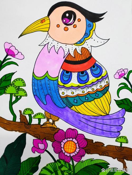 缤纷鸟美术幼儿感知阶段