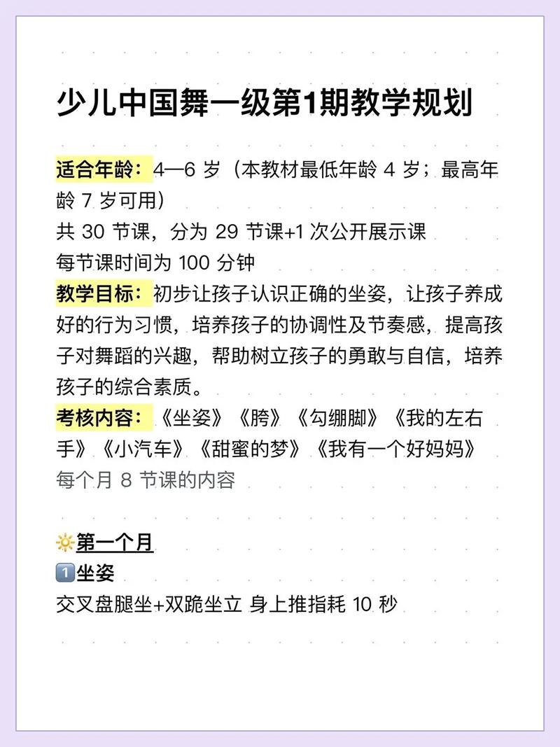 少儿中国舞蹈培训简介