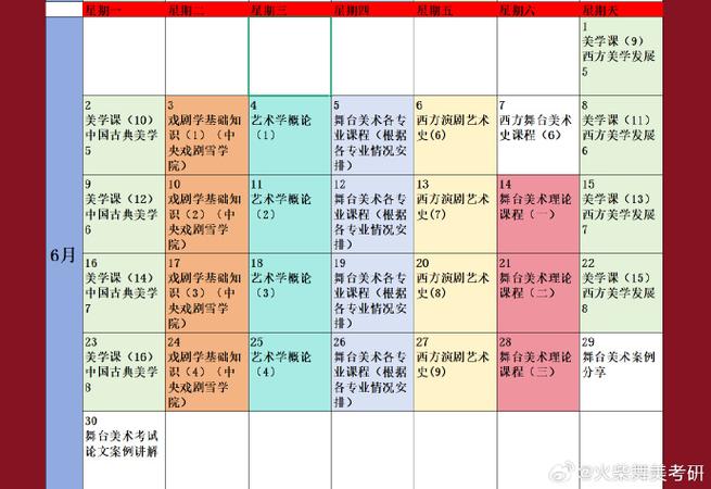 铜陵学院 美术学课表