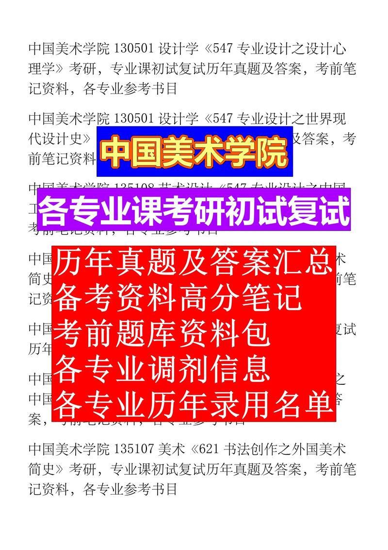 中国美术学院研究生复试