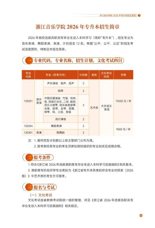 有哪些音乐学院有专升本