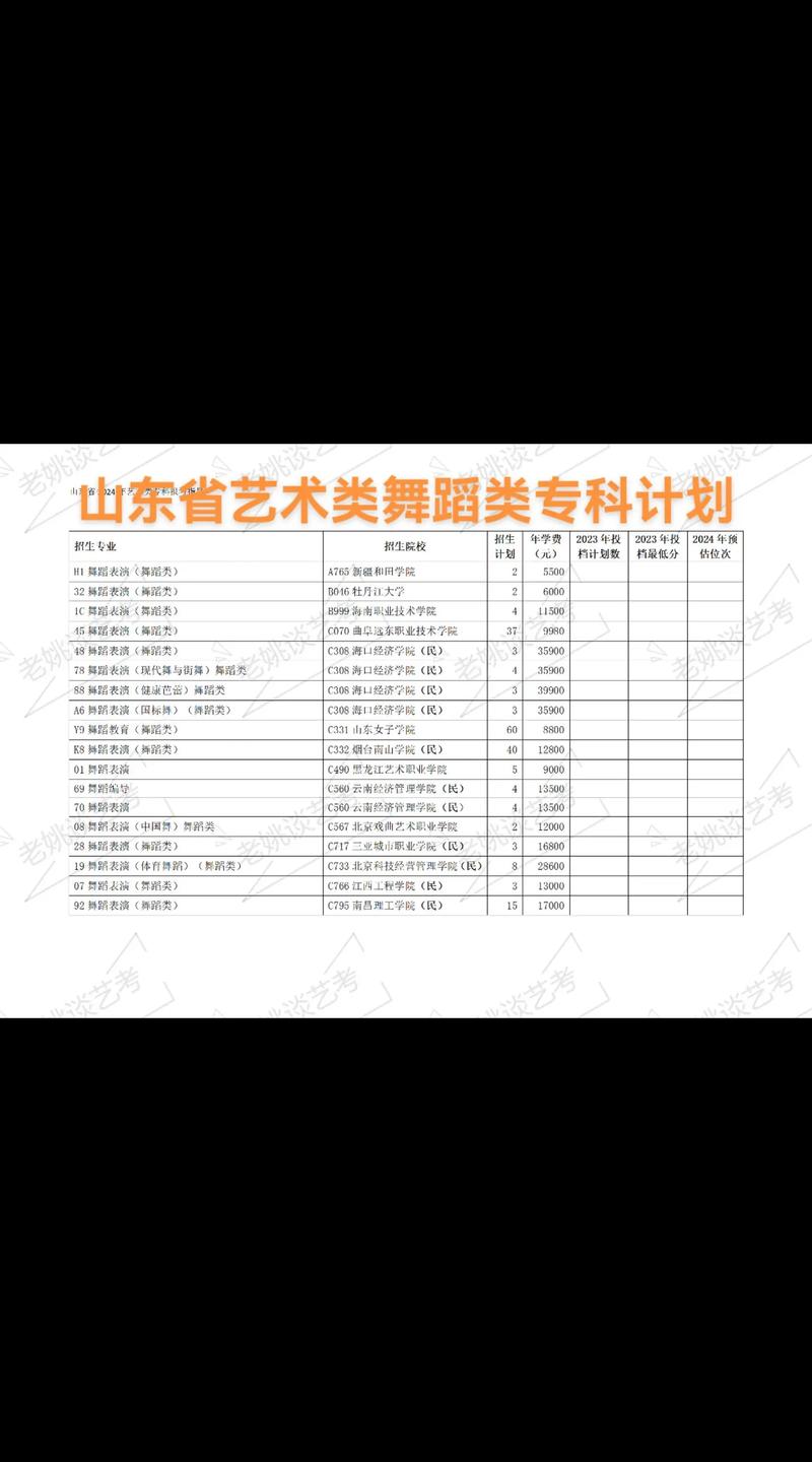 中专舞蹈专业总体情况