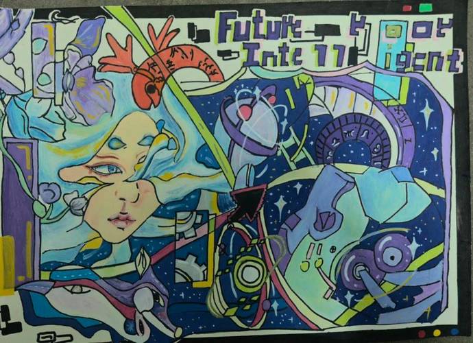 初中美术期末绘画考试