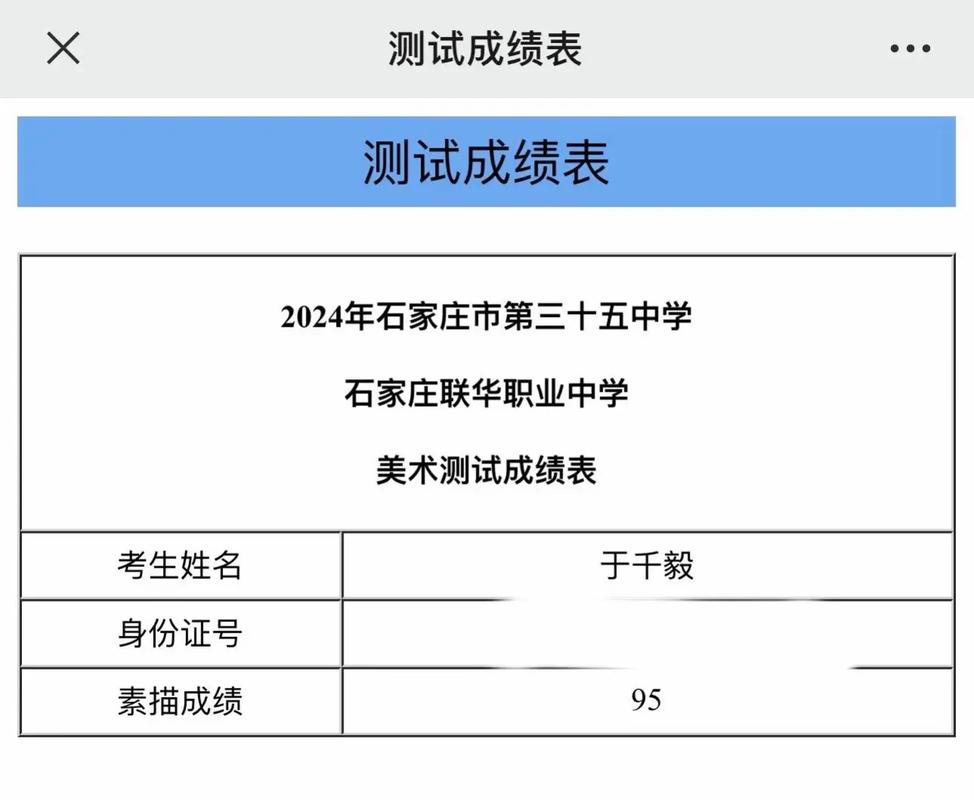 石家庄中考美术的评分