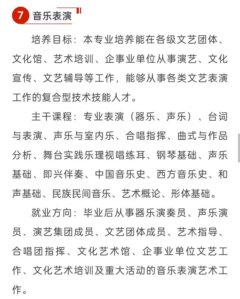 湖南音乐高中有哪些专业