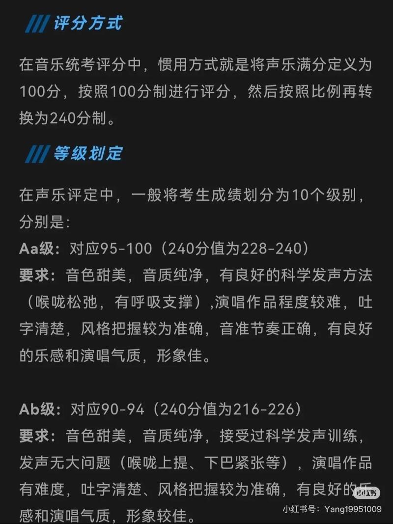 音乐生高考联考水平要求