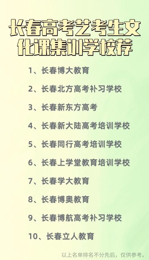 长春艺考文化课冲刺班
