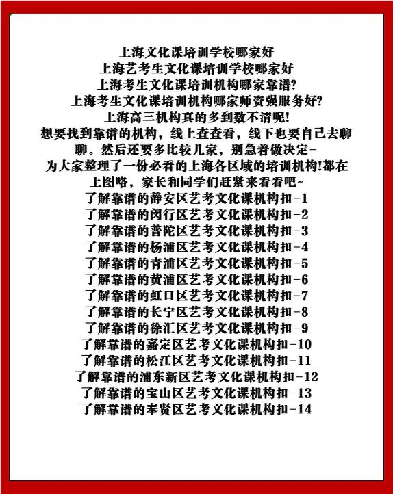 上海艺考培训排名表演