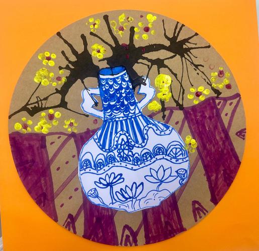 老师对缤纷鸟美术评价